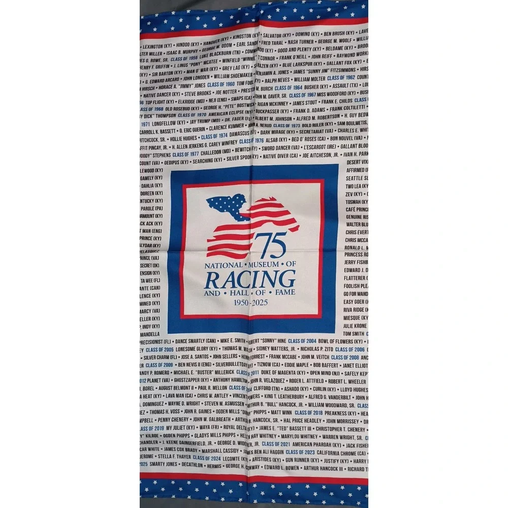Museum Of Horse Racing Hall Of Fame Scarf banner kentucky derby Thoroughbred